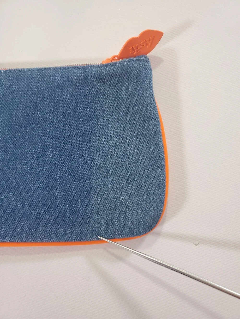 🟢 IPSY Bags Set of 5 Assorted Cosmetic Bags Tropical Glamazon Denim Sunglass